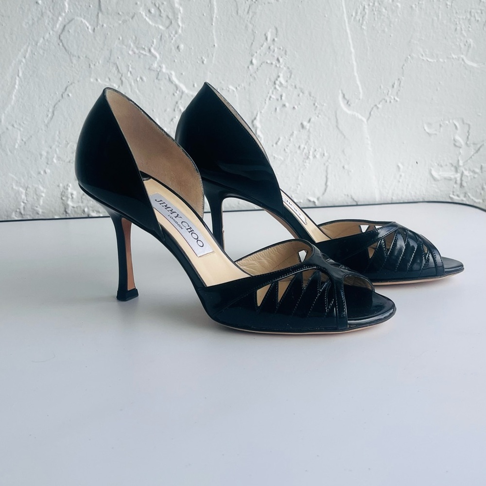 Jimmy Choo Black Patent Leather Women's Shoes - Picture 11 of 15
